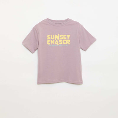 T-shirt à manches courtes imprimé VIOLET