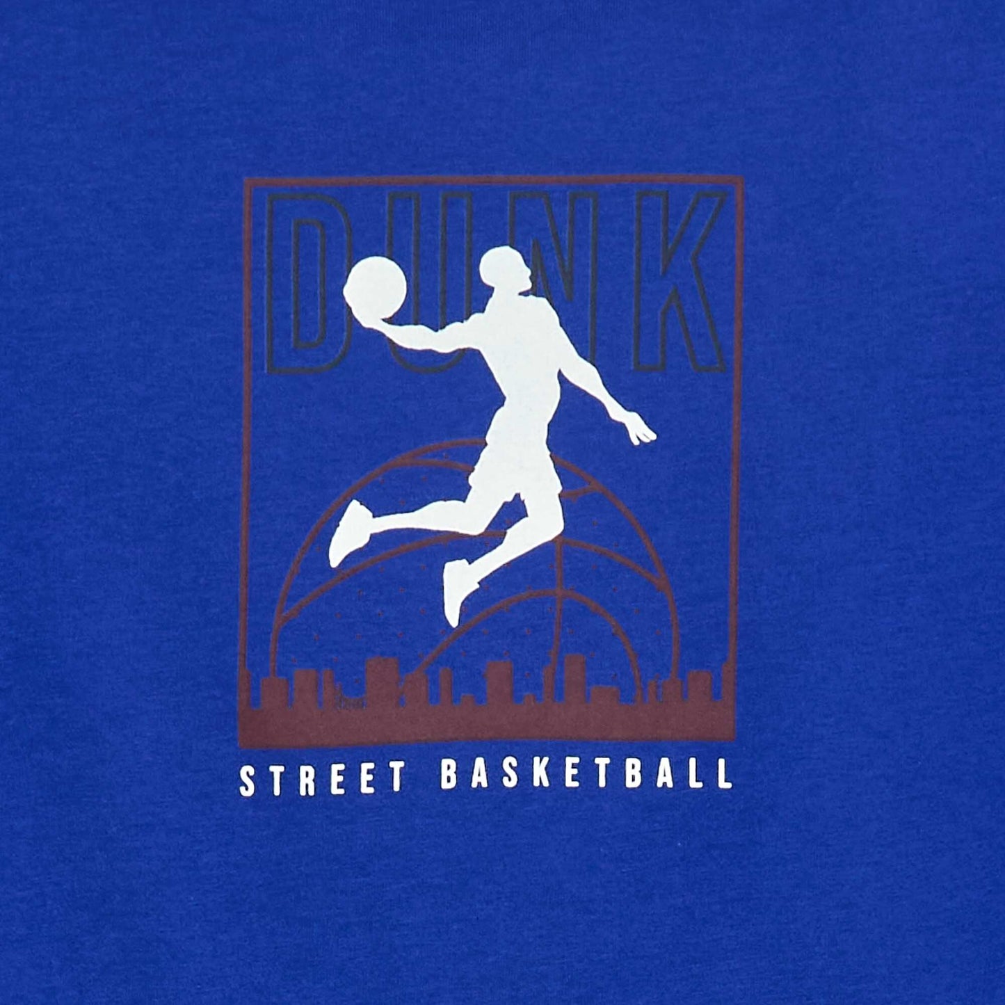 T-shirt à manches courtes imprimé BLEU