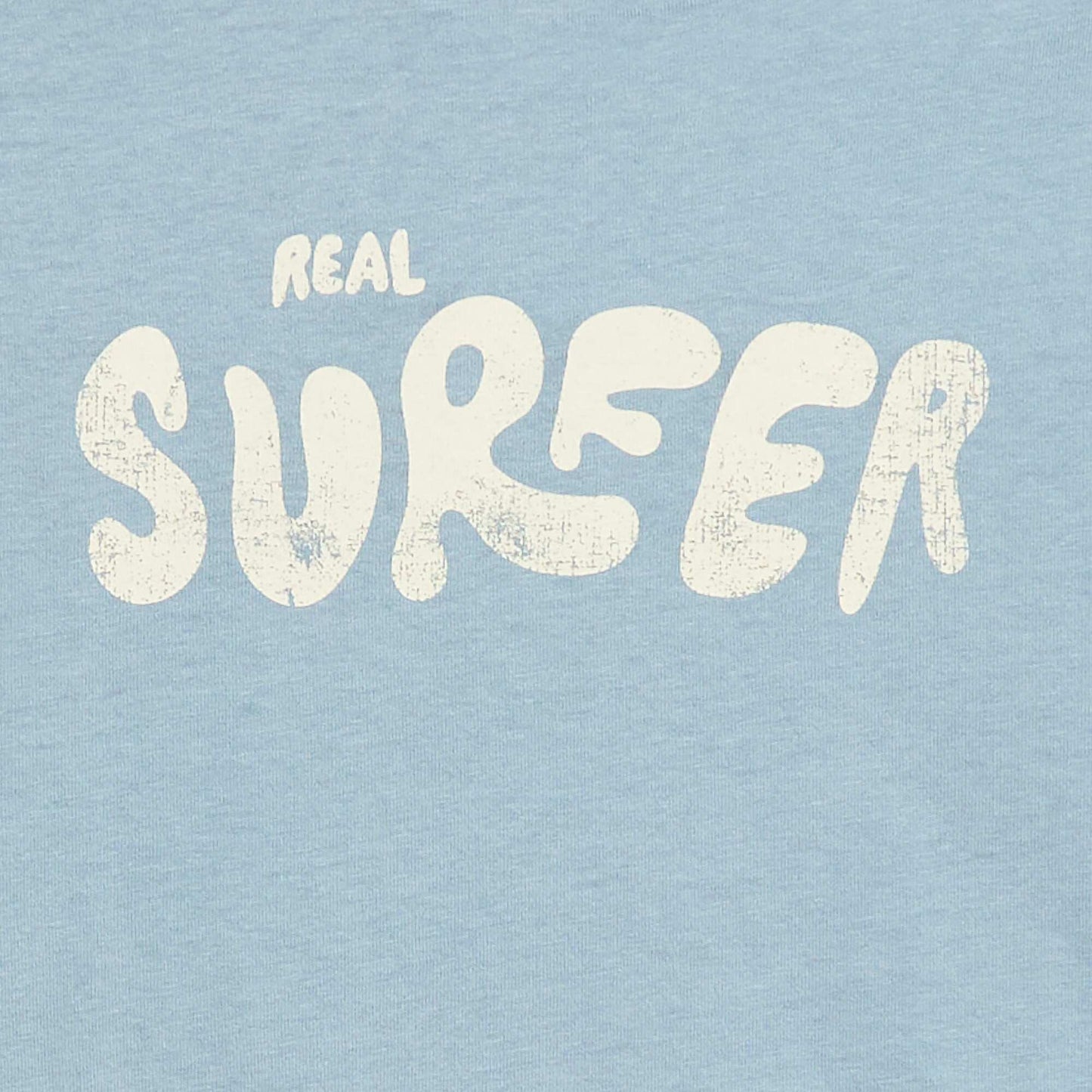T-shirt imprimé à message BLEU