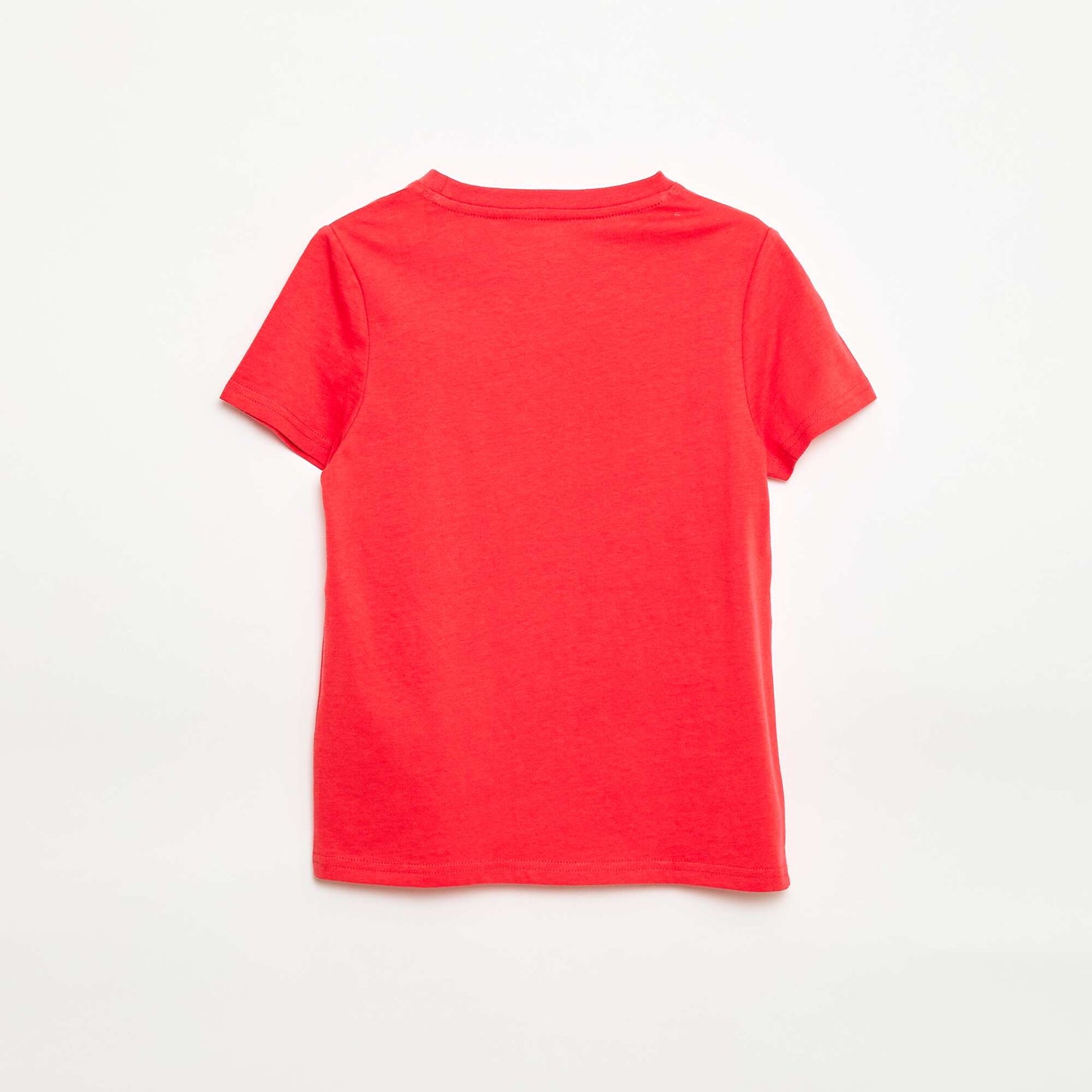T-shirt imprimé à message ROUGE
