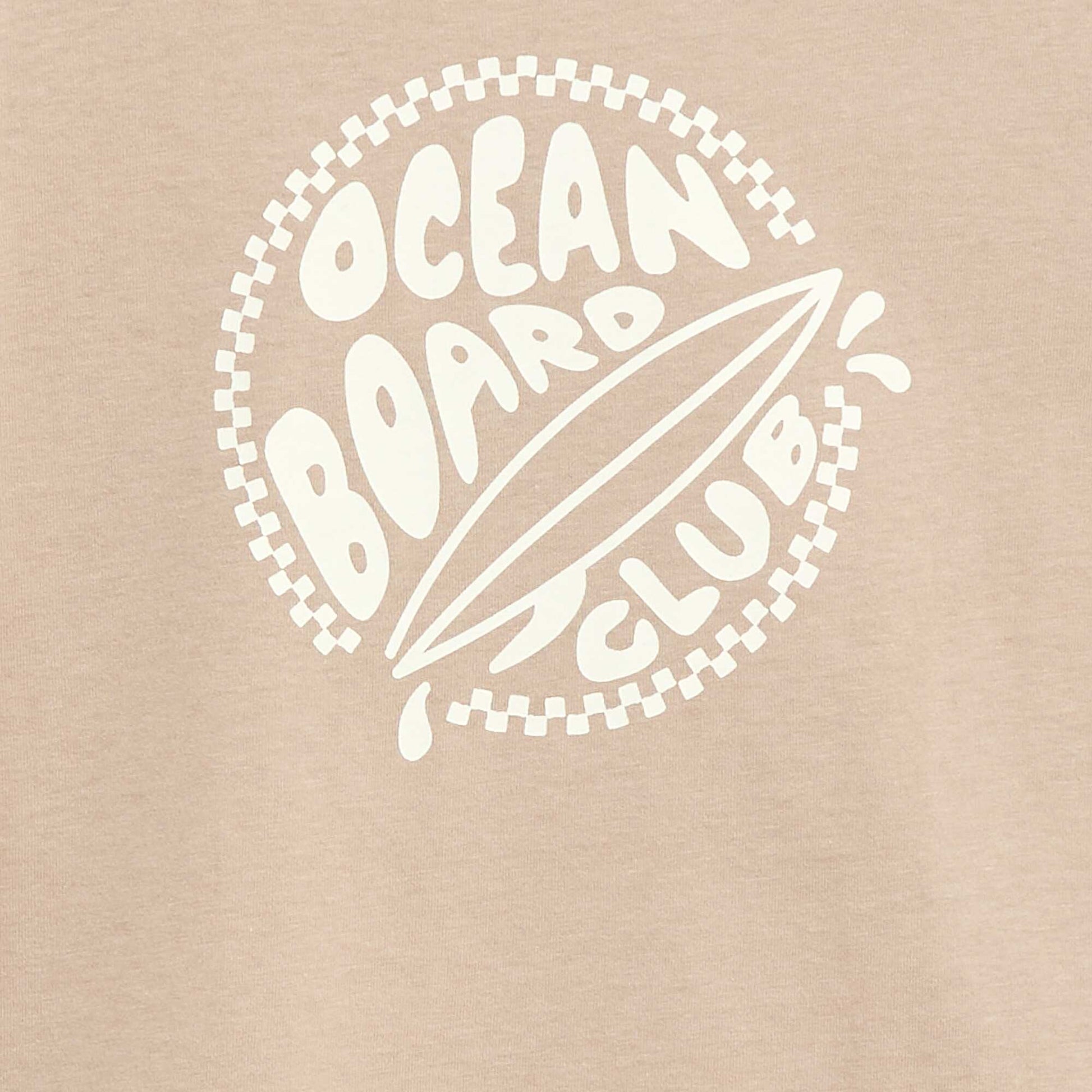 T-shirt imprimé à message BEIGE