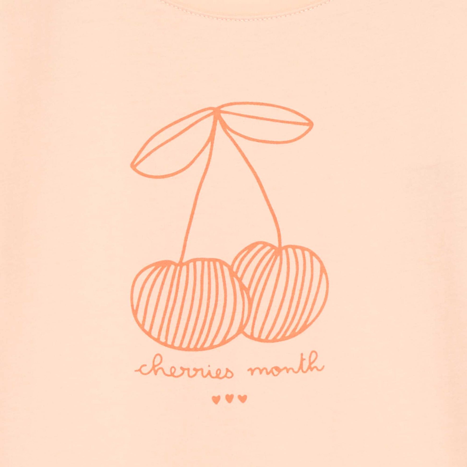 T-shirt imprimé message à manches courtes ORANGE