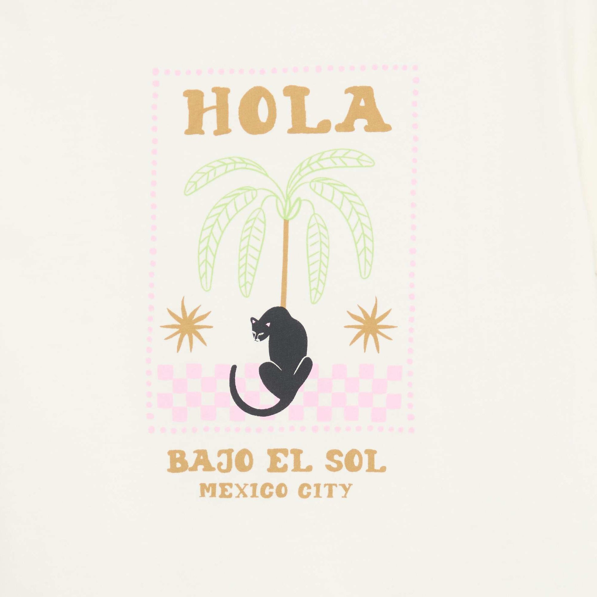 T-shirt imprimé fantaisie BLANC