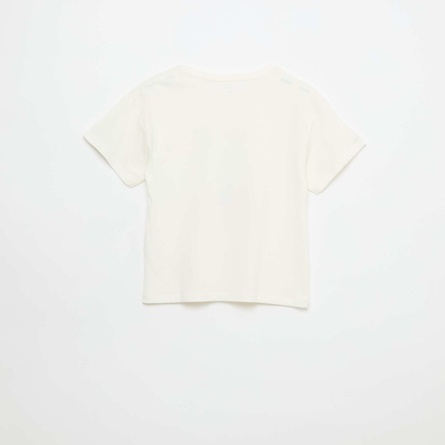 T-shirt imprimé fantaisie BLANC