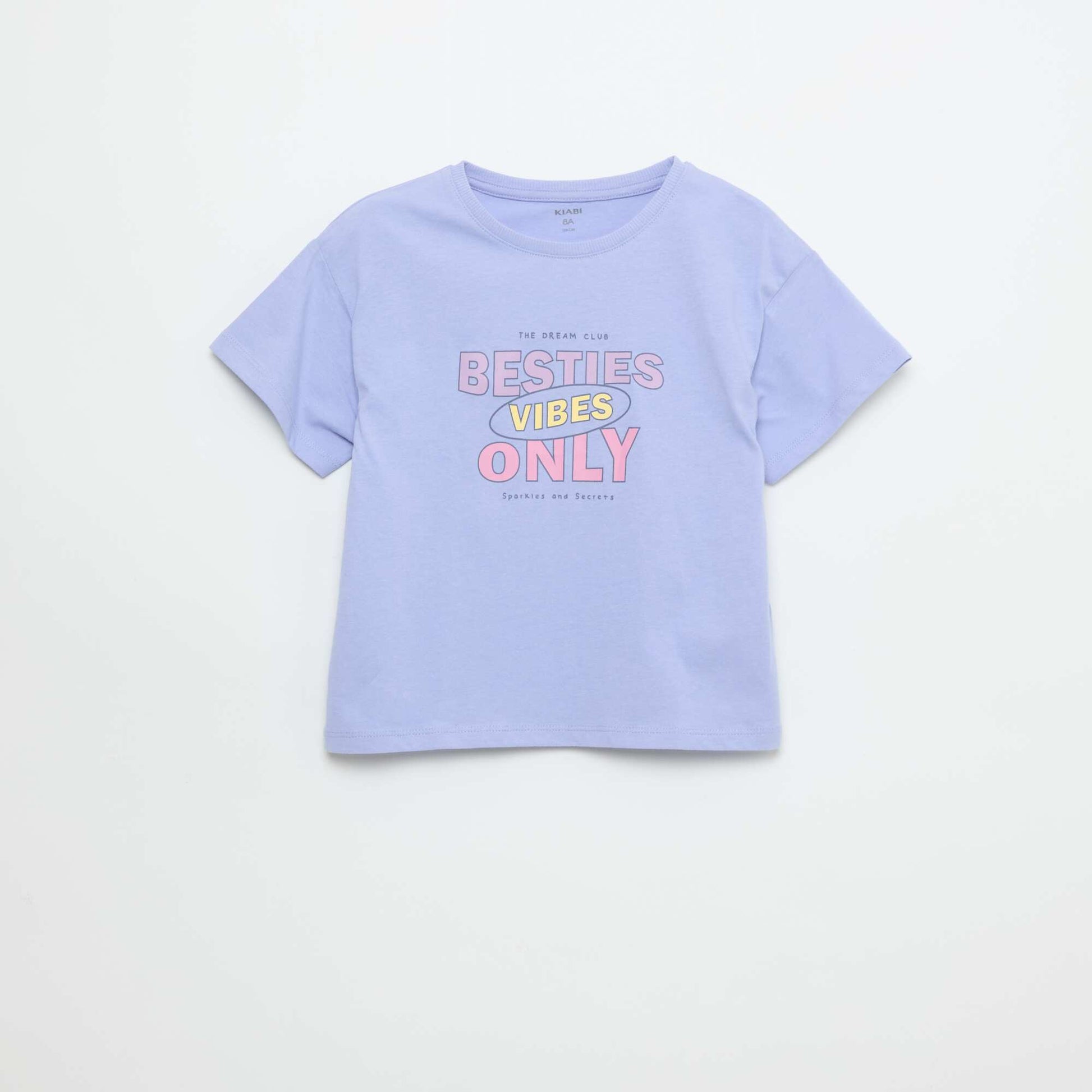T-shirt imprimé fantaisie BLEU