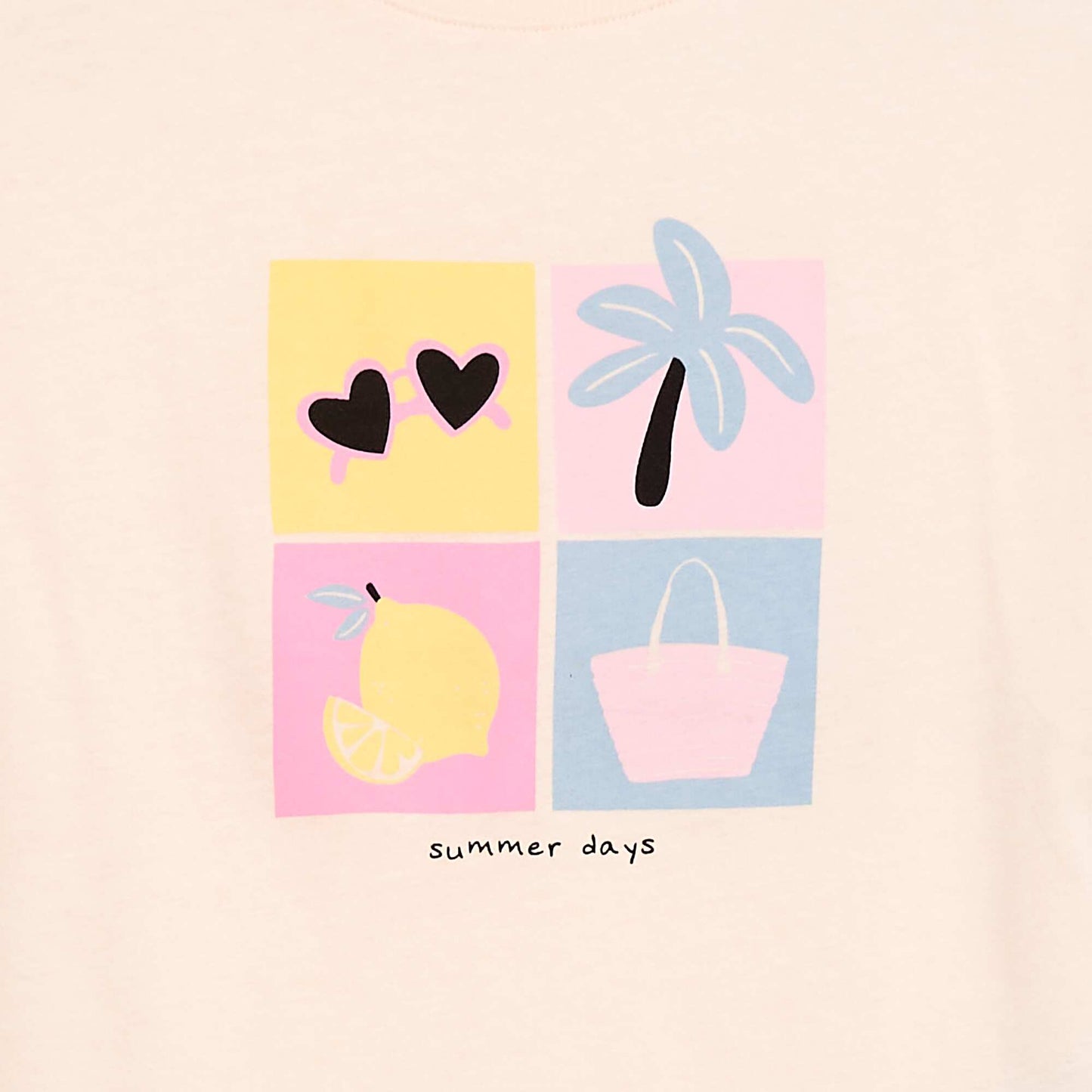 T-shirt imprimé fantaisie BLANC