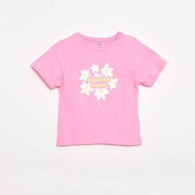 T-shirt imprimé fantaisie ROSE