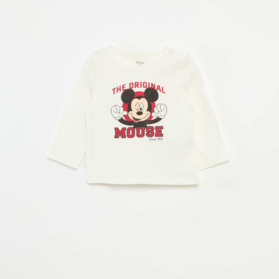 T-shirt imprimé 'Mickey' 'Disney' BLANC