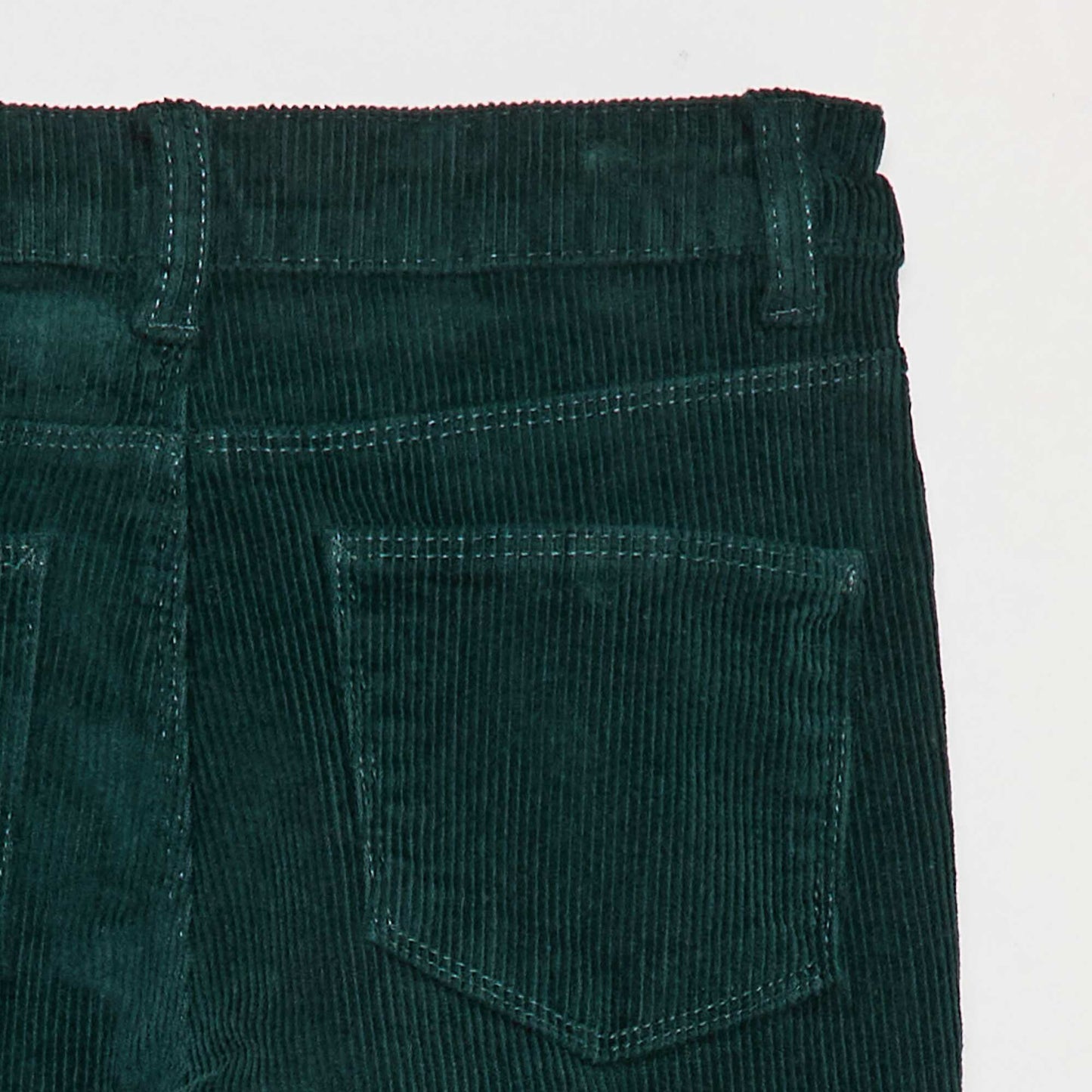 Pantalon en velours coupe flare VERT