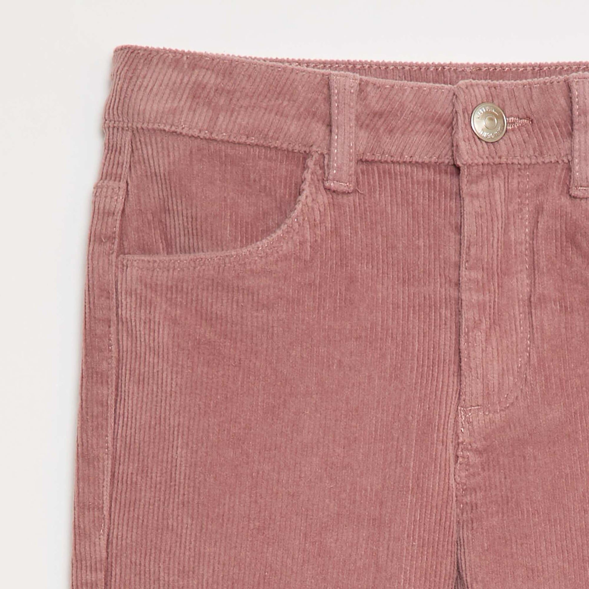 Pantalon en velours coupe flare ROSE