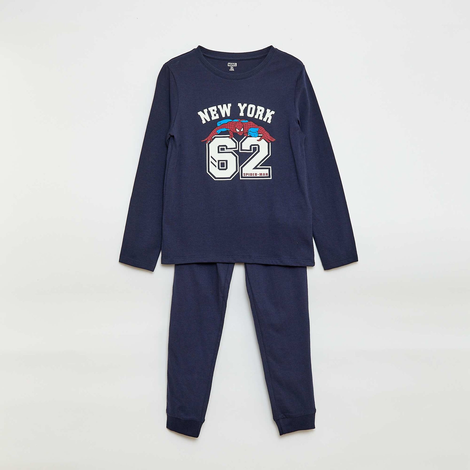 Ensemble pyjama long 'Spider-Man' 'Marvel' - 2 pièces BLEU