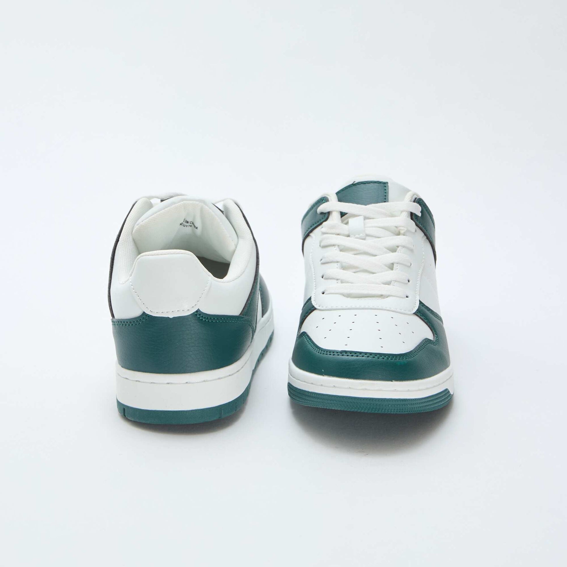 Baskets basses bicolores VERT