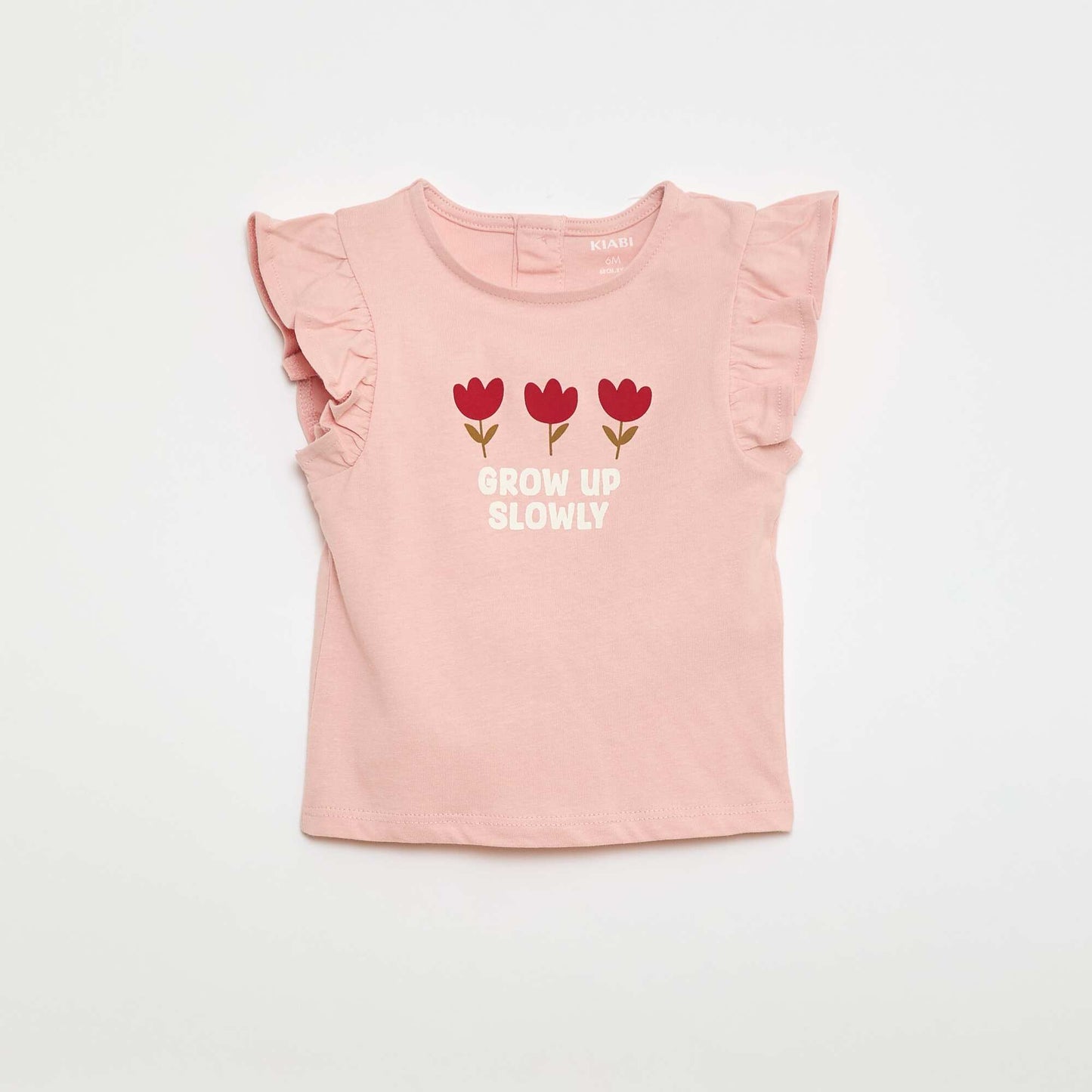 Tee-shirt imprimé à message ROSE