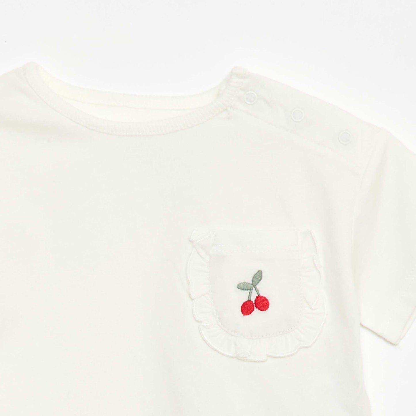 T-shirt avec poche fantaisie BLANC