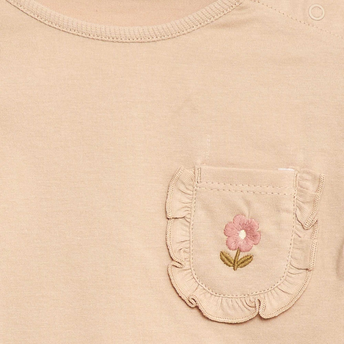 T-shirt avec poche fantaisie BEIGE
