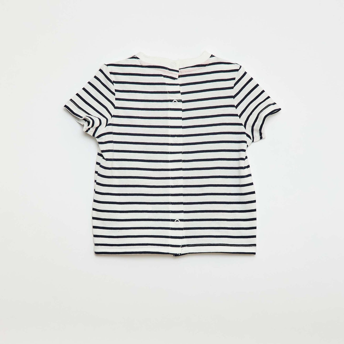 Tee-shirt à message 'bonjour' BLANC