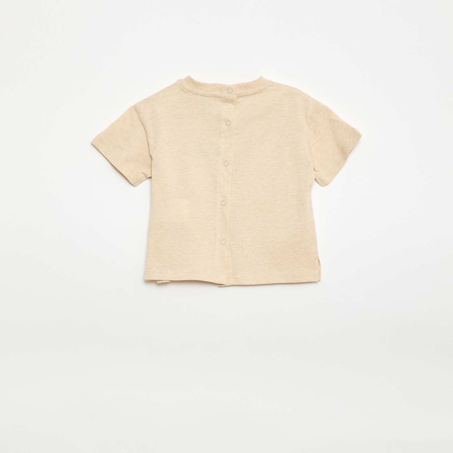 T-shirt animé maille bouclette BEIGE