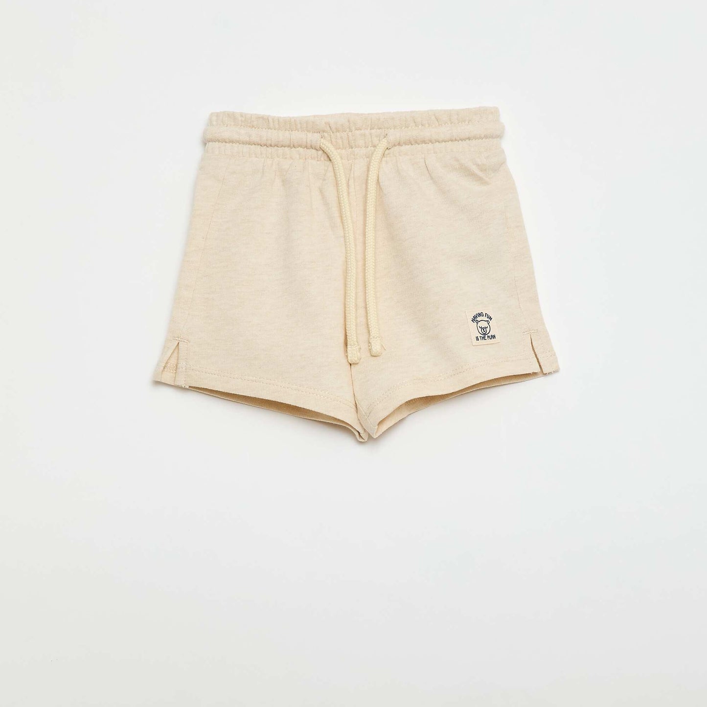 Short en french terry / molleton non gratté BEIGE