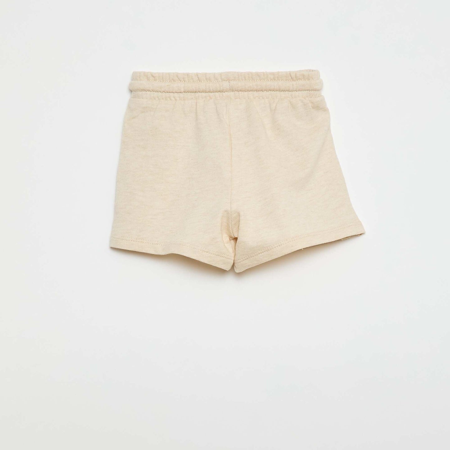 Short en french terry / molleton non gratté BEIGE