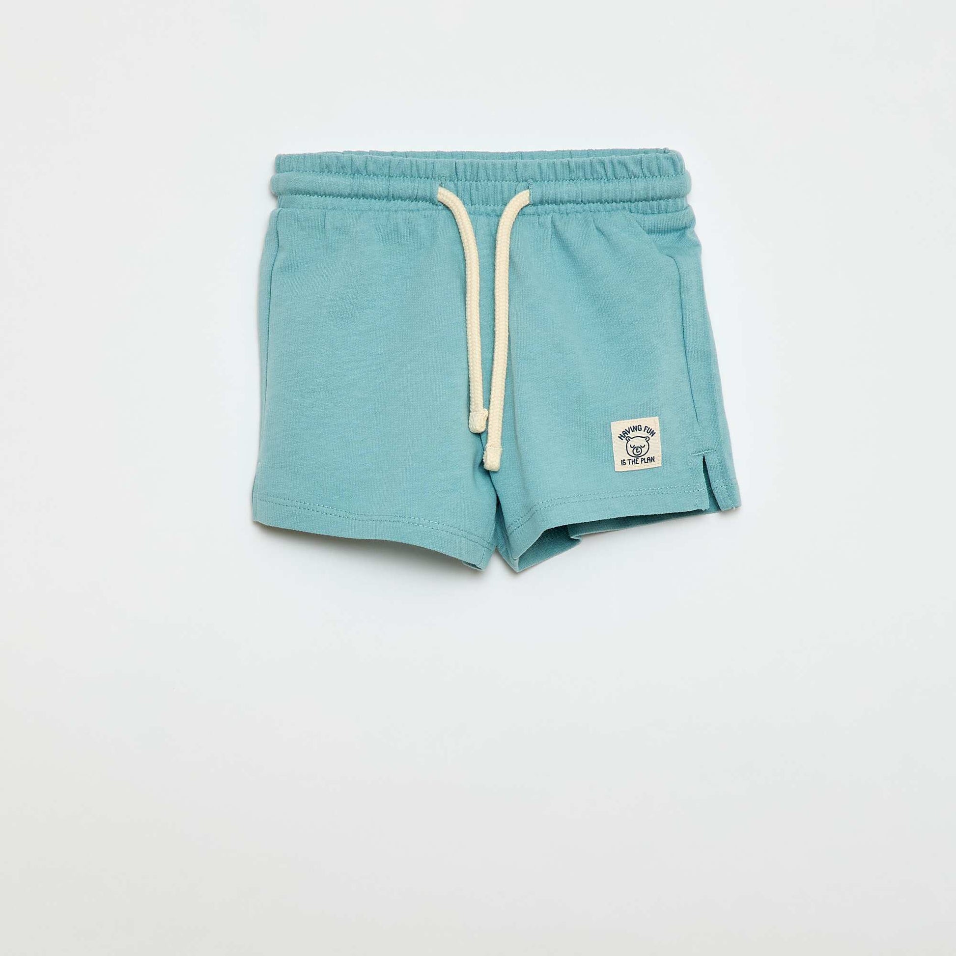 Short en french terry / molleton non gratté BLEU