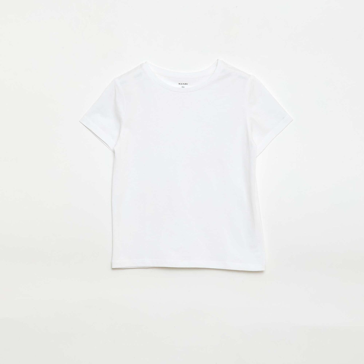 T-shirt en maille jersey à manches longues BLANC