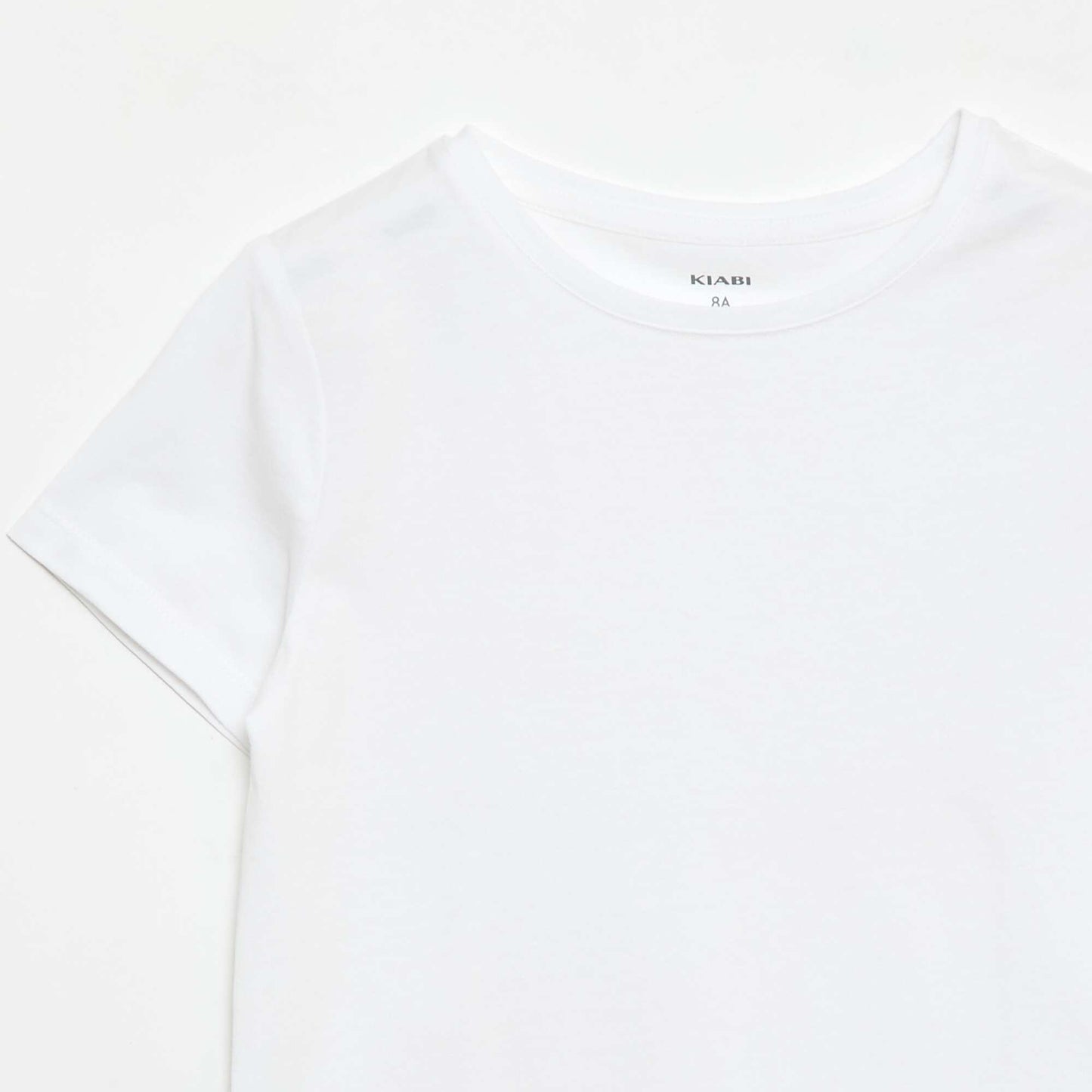 T-shirt en maille jersey à manches longues BLANC
