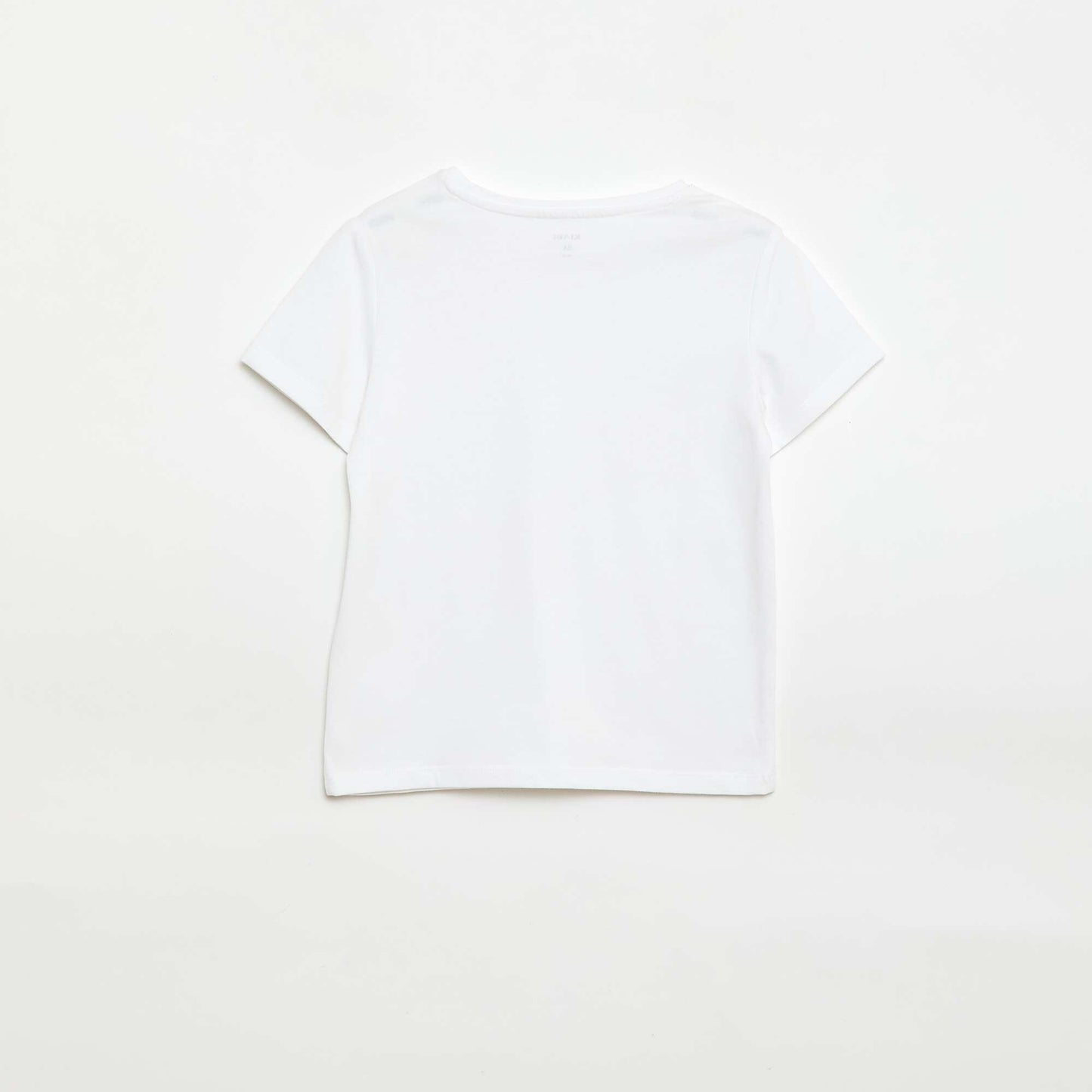 T-shirt en maille jersey à manches longues BLANC