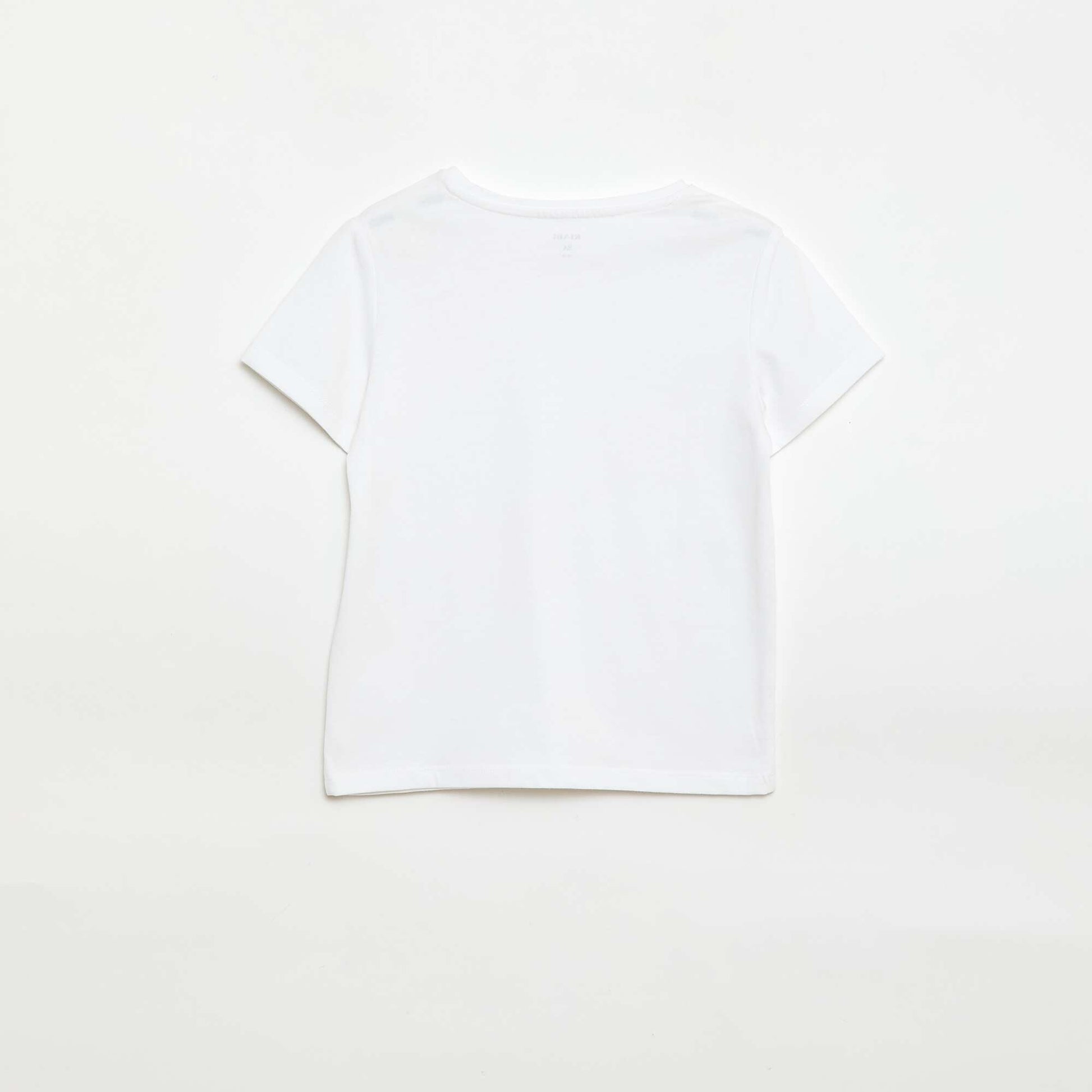 T-shirt en maille jersey à manches longues BLANC