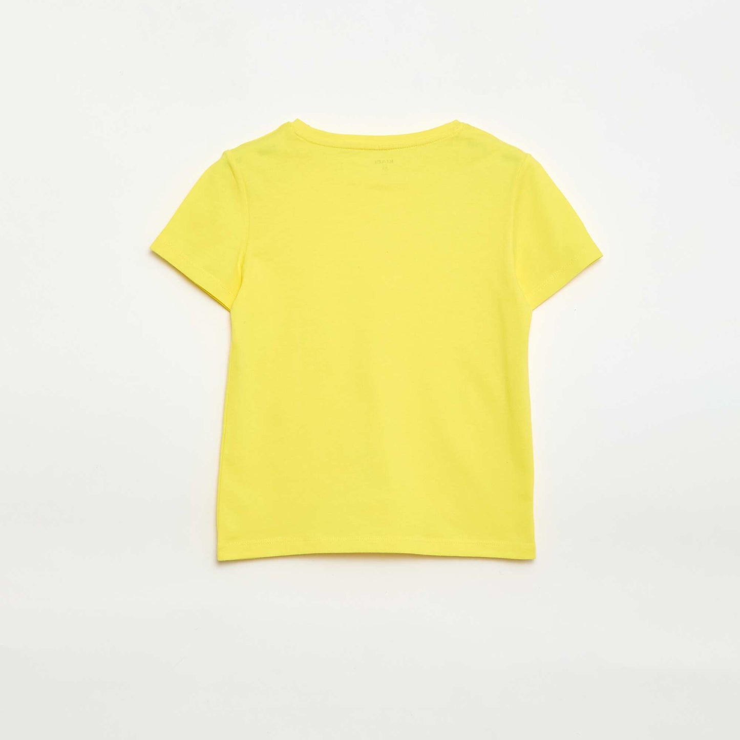 T-shirt en maille jersey à manches longues JAUNE