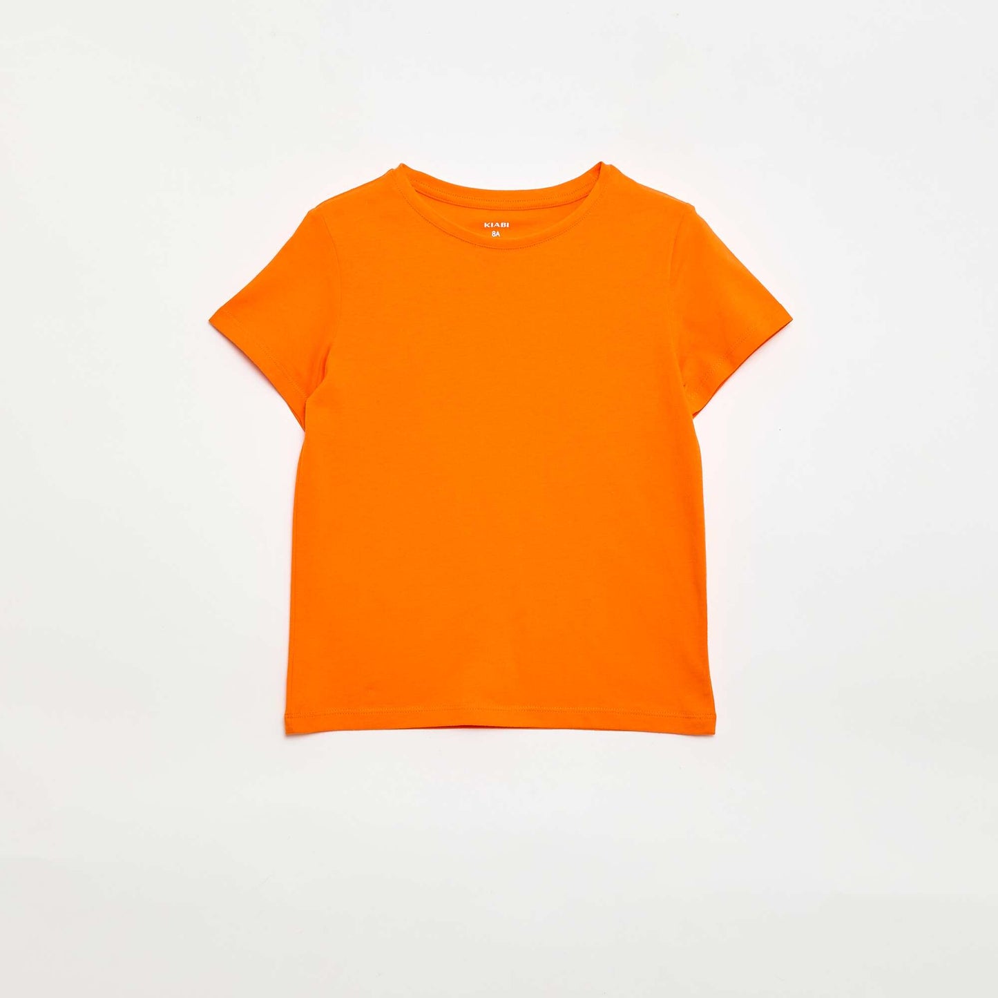 T-shirt en maille jersey à manches longues ORANGE