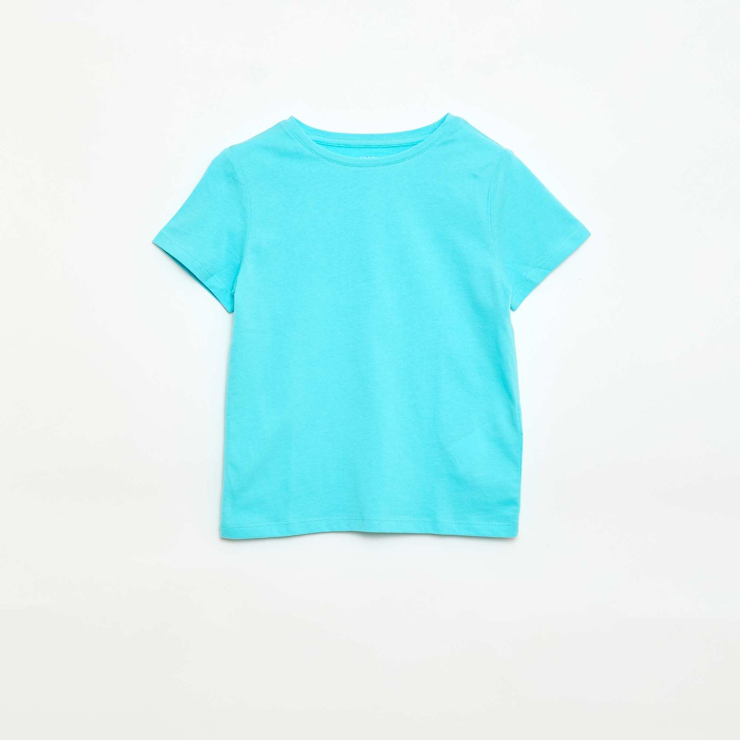 T-shirt en maille jersey à manches longues BLEU