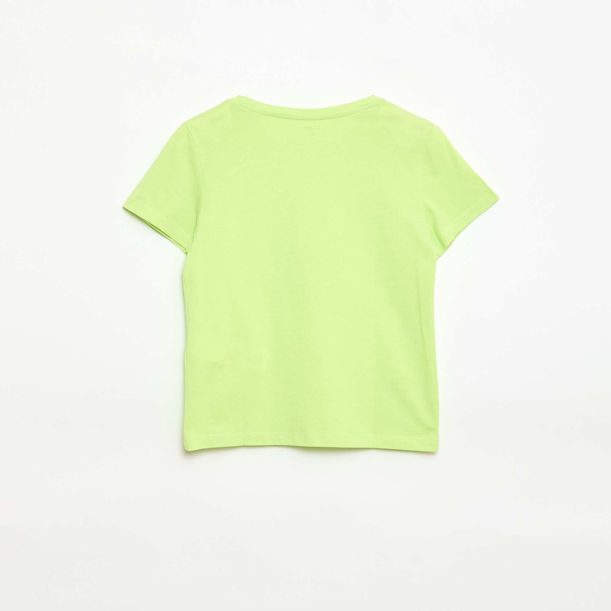 T-shirt en maille jersey à manches longues VERT