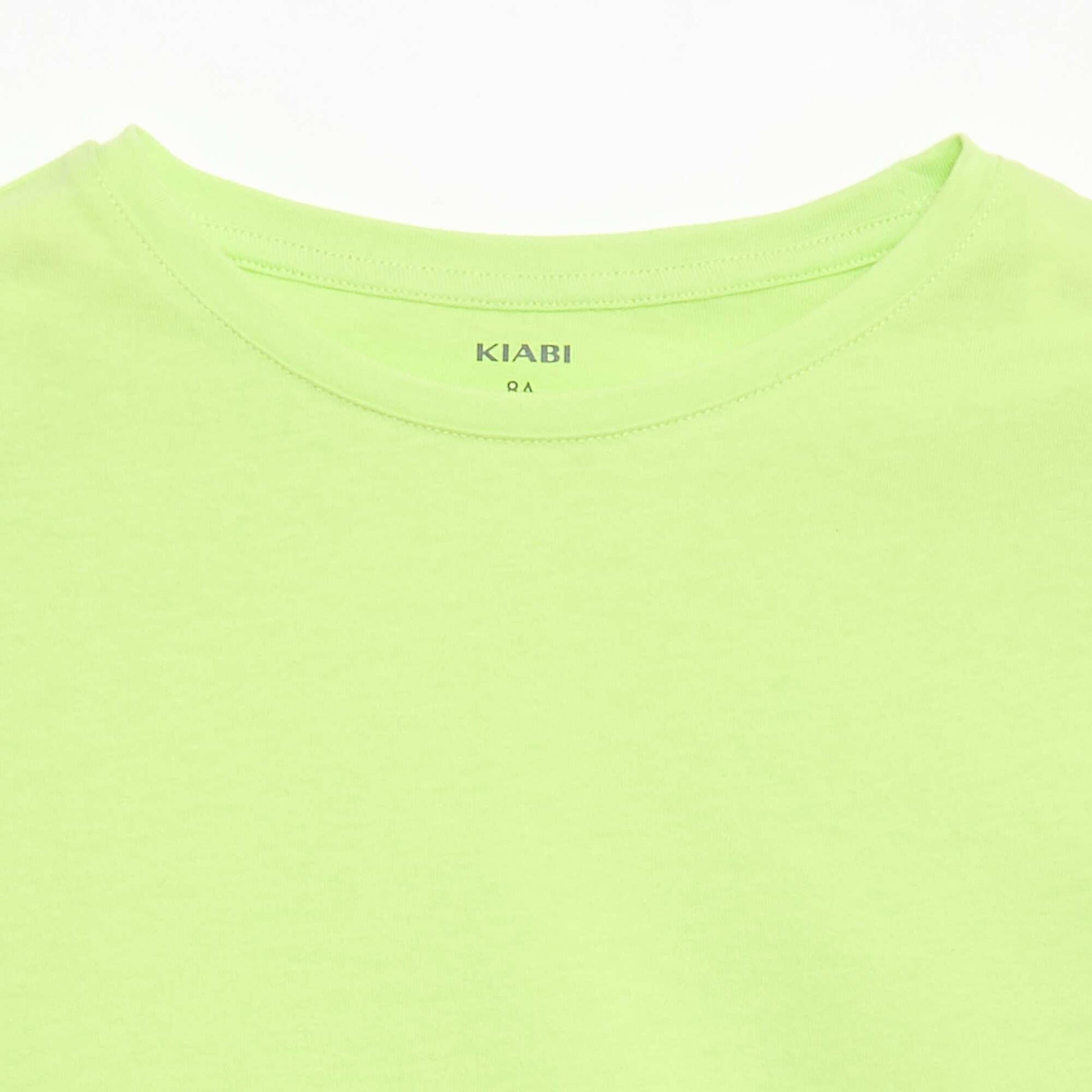 T-shirt en maille jersey à manches longues VERT