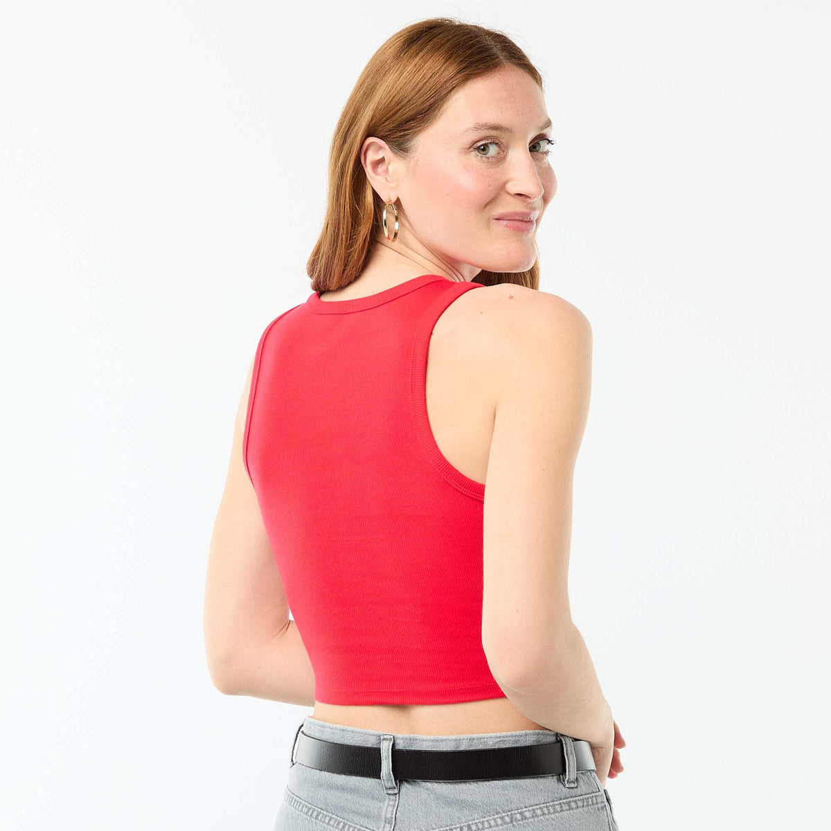 Débardeur à emmanchures américaines ROUGE