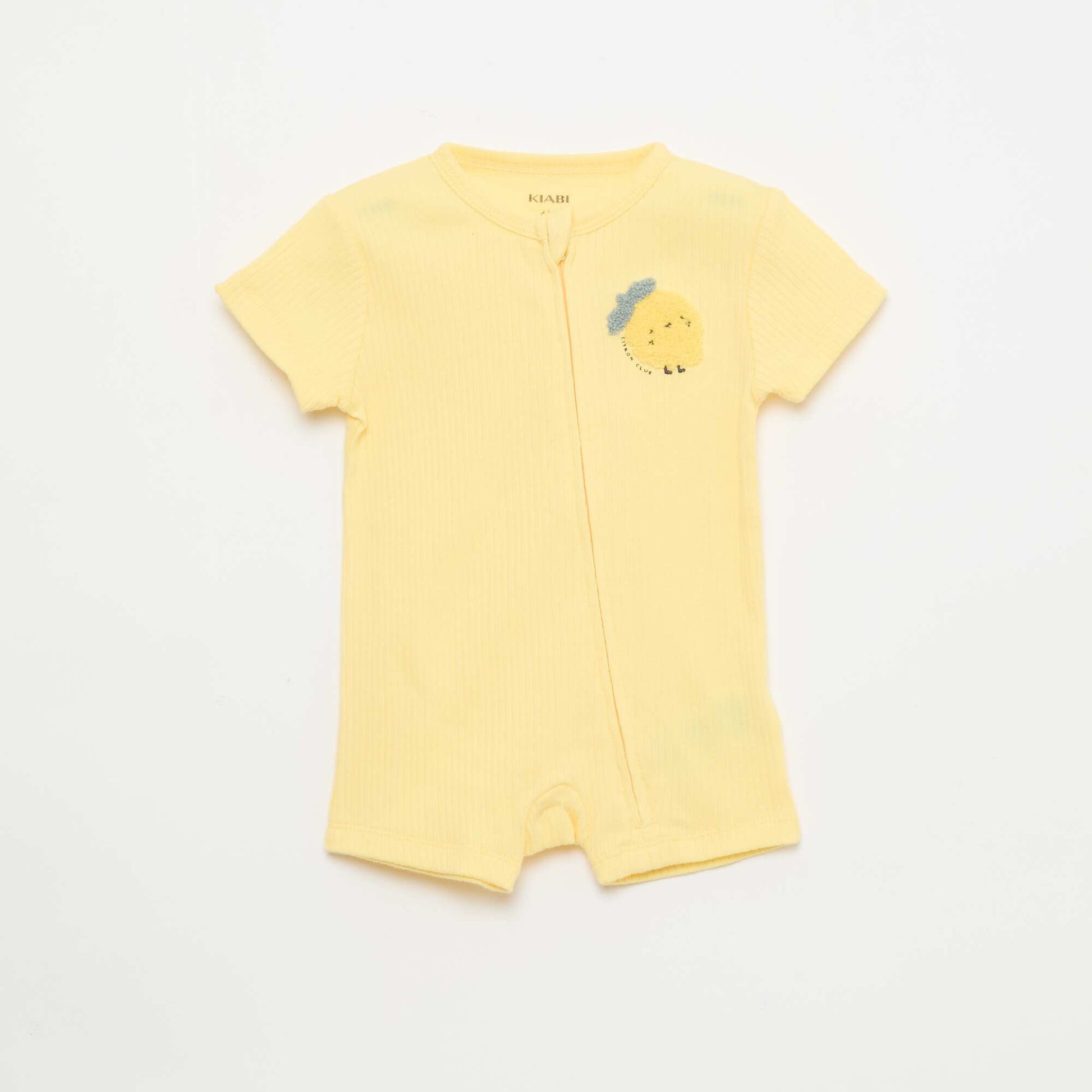 Dors bien léger zippé JAUNE