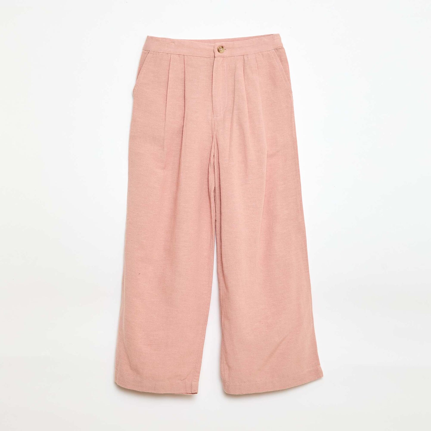 Pantalon large en lin mélangé ROSE