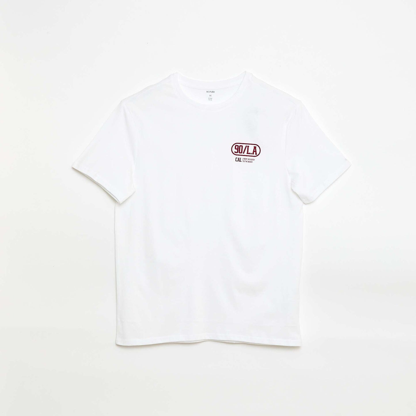 Tee-shirt imprimé à manches courtes BLANC