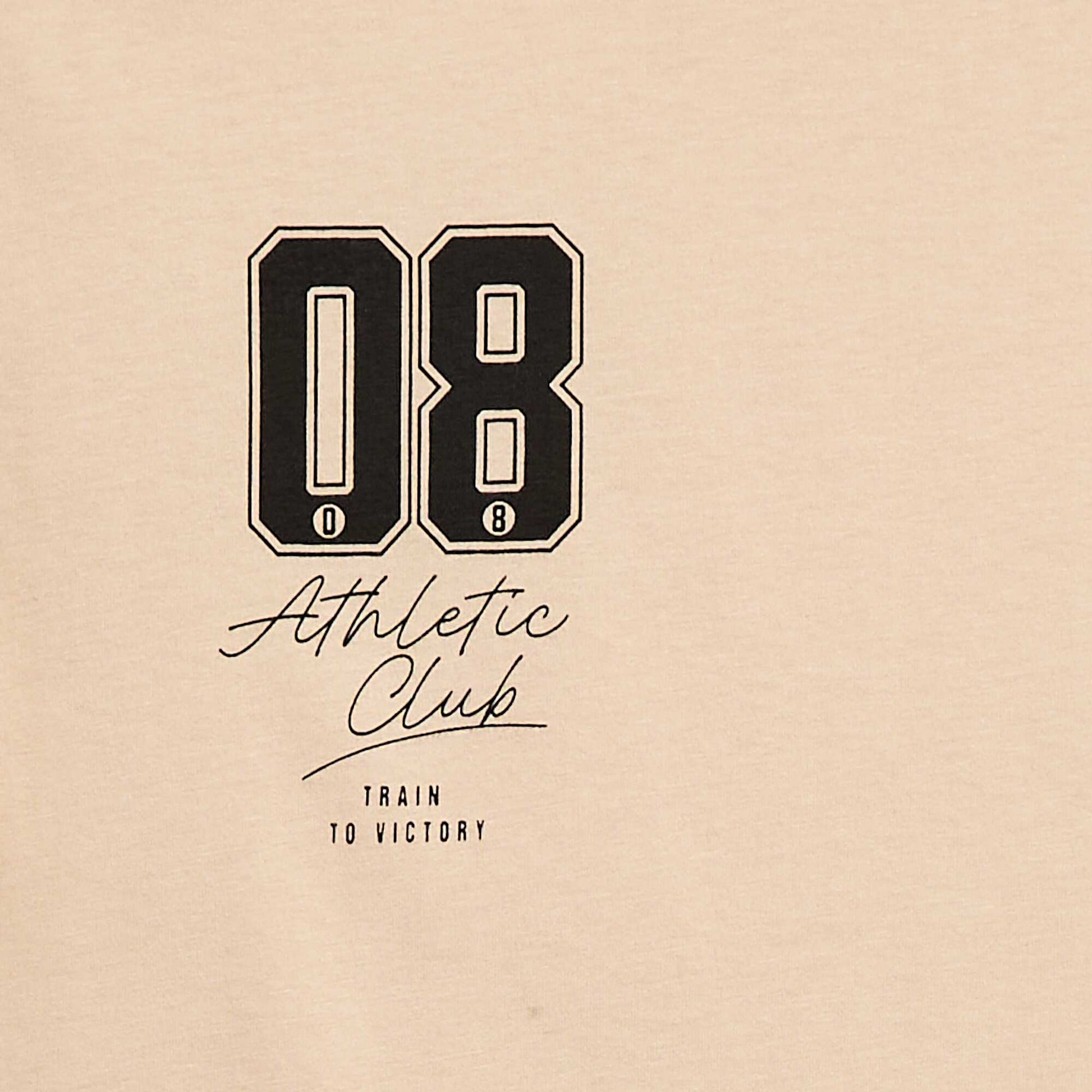 Tee-shirt imprimé à manches courtes BEIGE