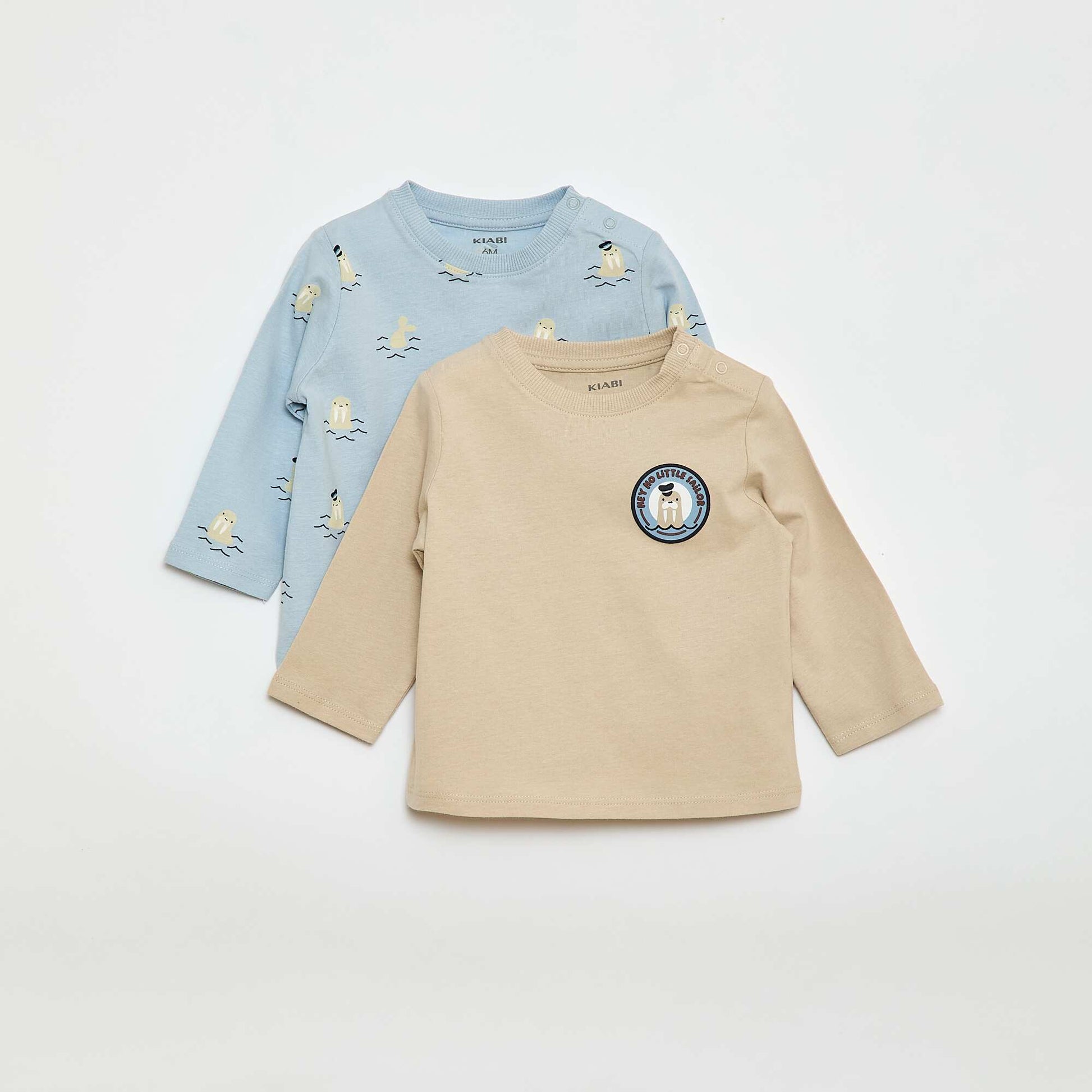 Lot de 2 t-shirts à manches courtes BLEU
