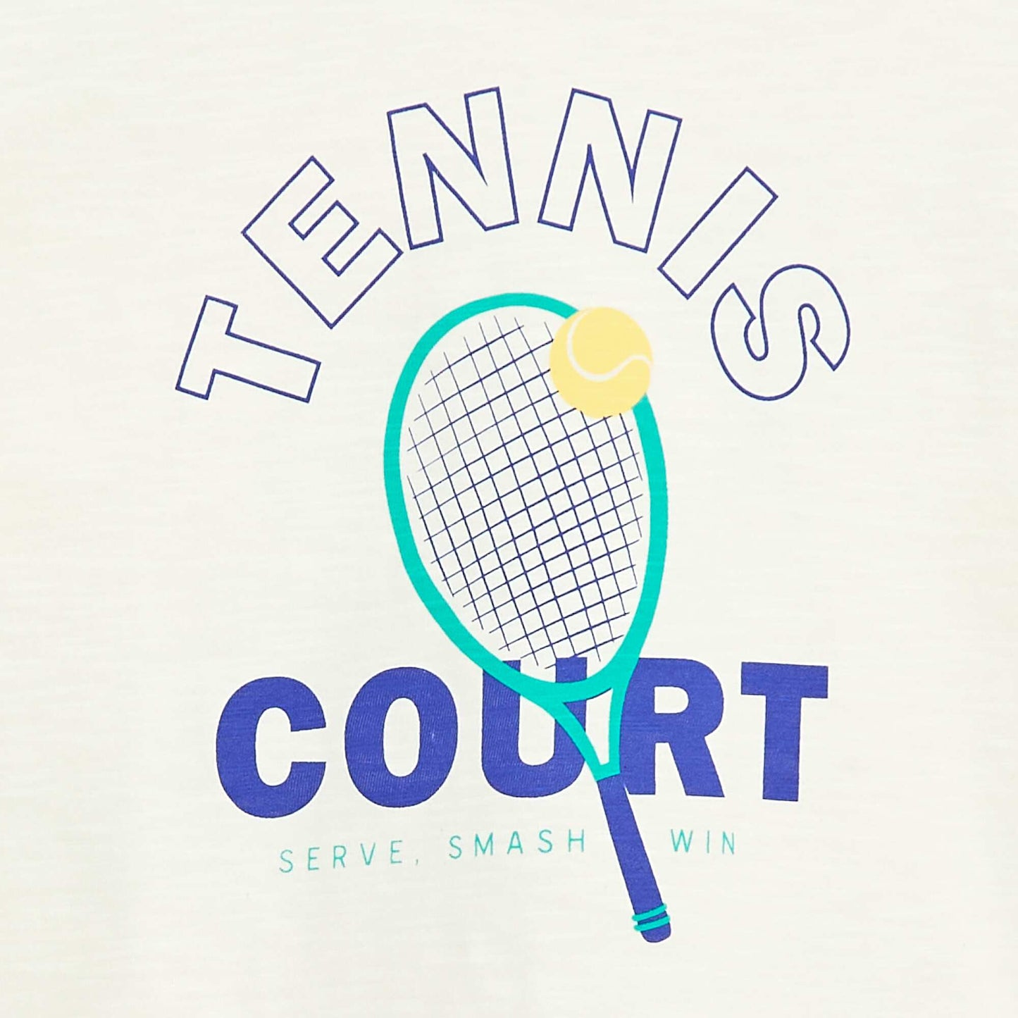 T-shirt à imprimé sport BLANC