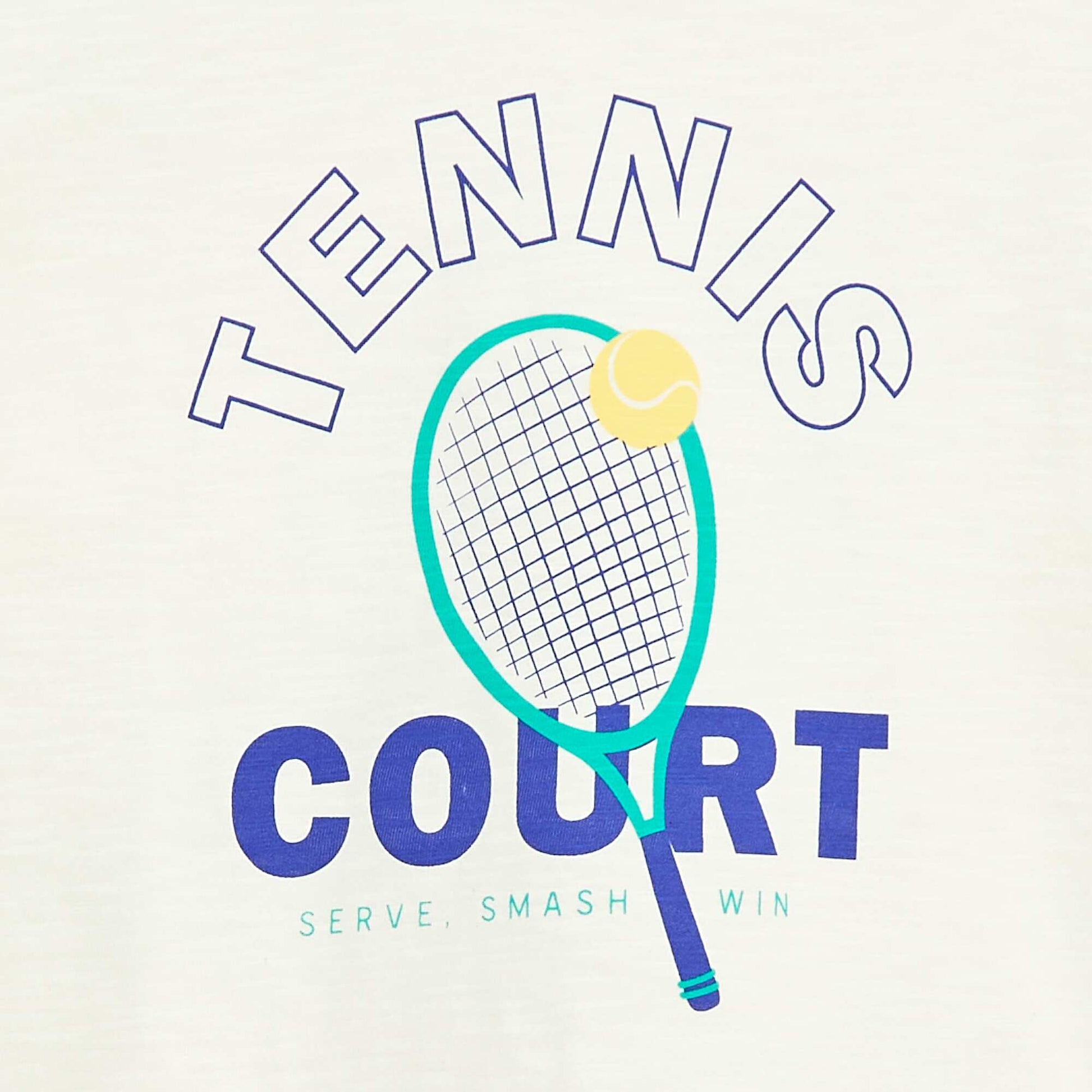 T-shirt à imprimé sport BLANC