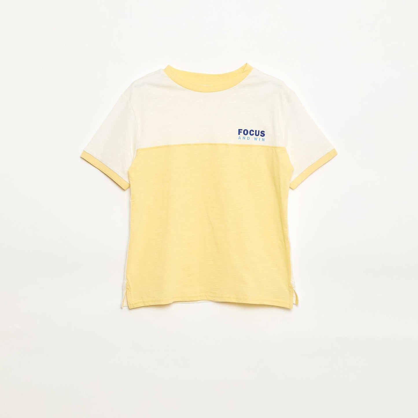 Tee-shirt colorblock JAUNE