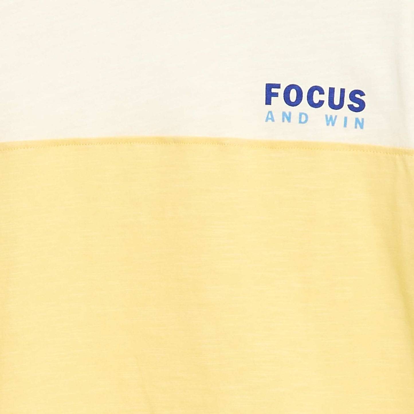 Tee-shirt colorblock JAUNE