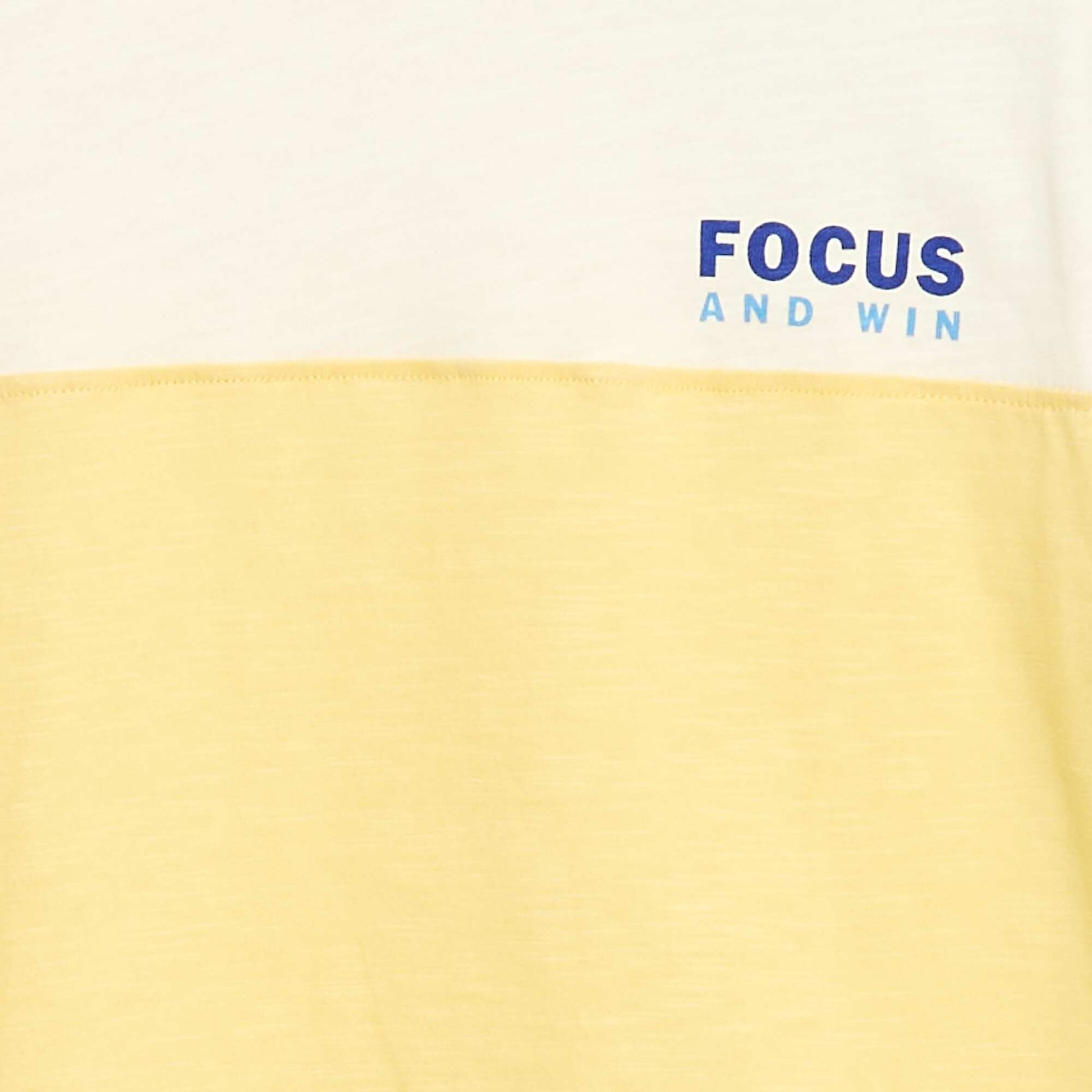 Tee-shirt colorblock JAUNE