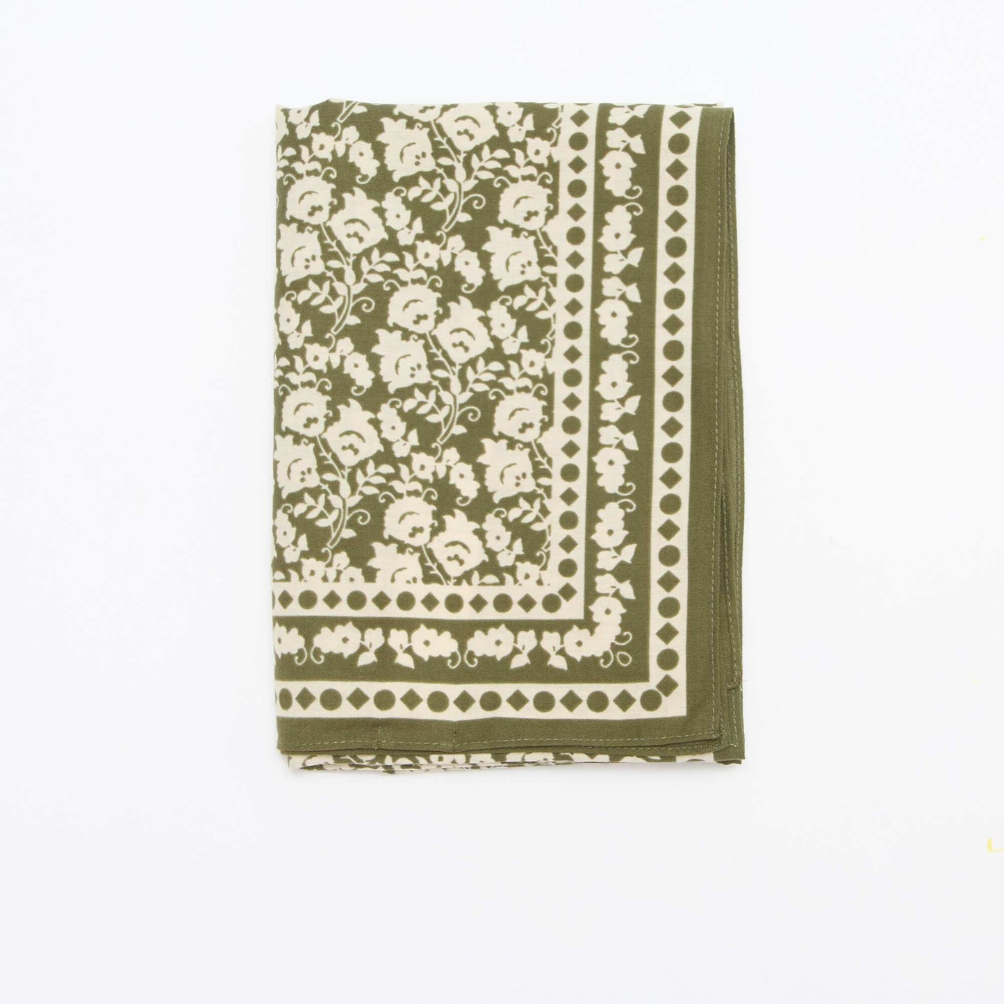 Large foulard carré - 100 x 100 cm VERT