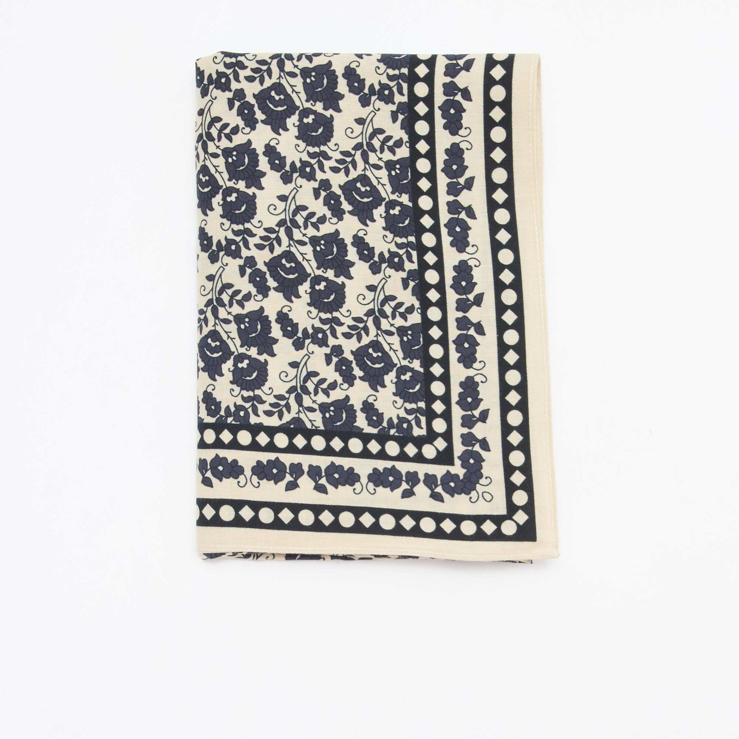 Large foulard carré - 100 x 100 cm BLEU
