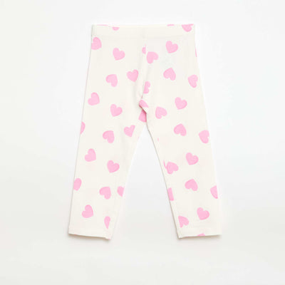 Legging court imprimé ROSE