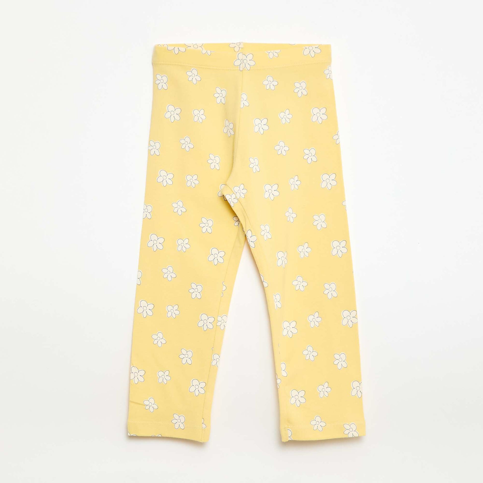 Legging court imprimé JAUNE