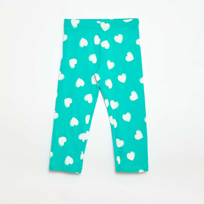 Legging court imprimé VERT