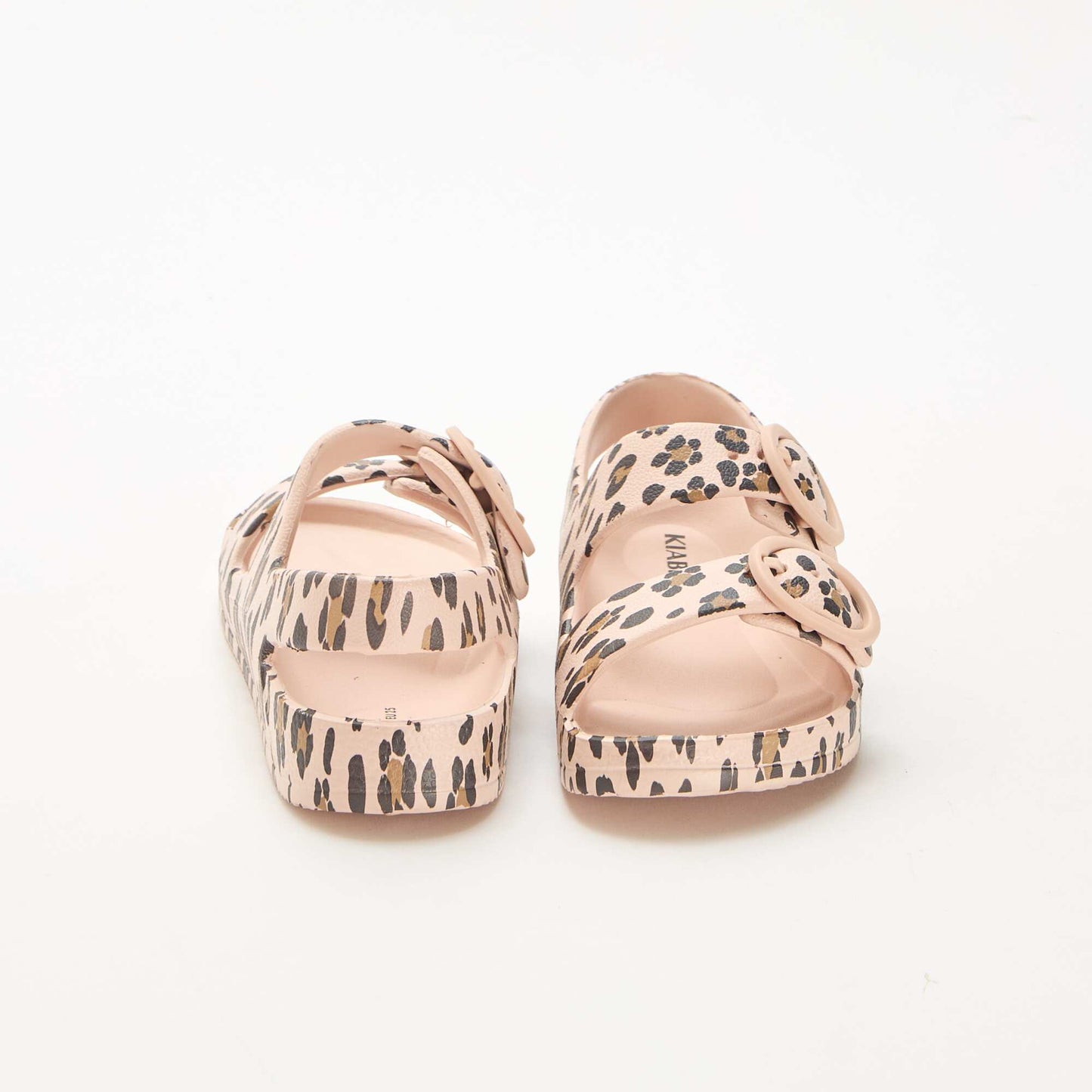 Sandales en plastique léopard MARRON